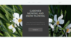 Desktop Screenshot of gardnermowing.com